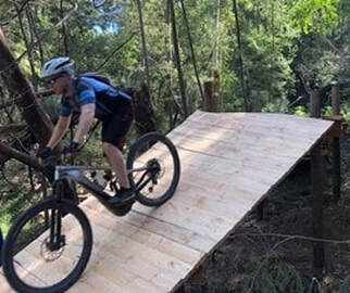 Mountain bike Bridge feature single track